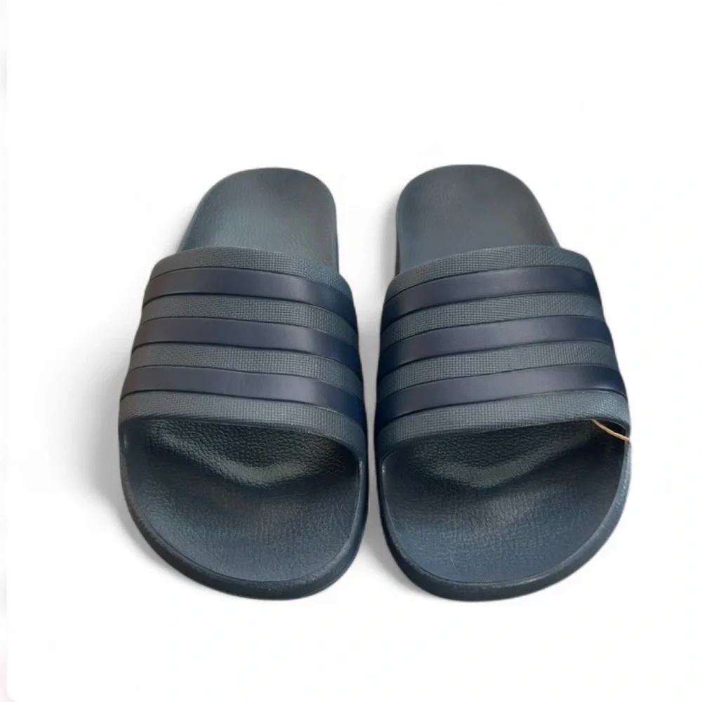 adidas Adilette Aqua Monochrome Navy Blue Slides/Sandals Size US Men’s 12 (NWT)